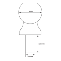 Remolque de bola de enganche de acero inoxidable Dia 1-7 / 8 &quot;